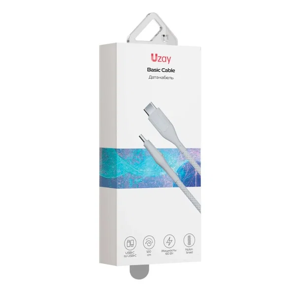 Кабель Uzay Basic Cable USB-C - USB-C 60W