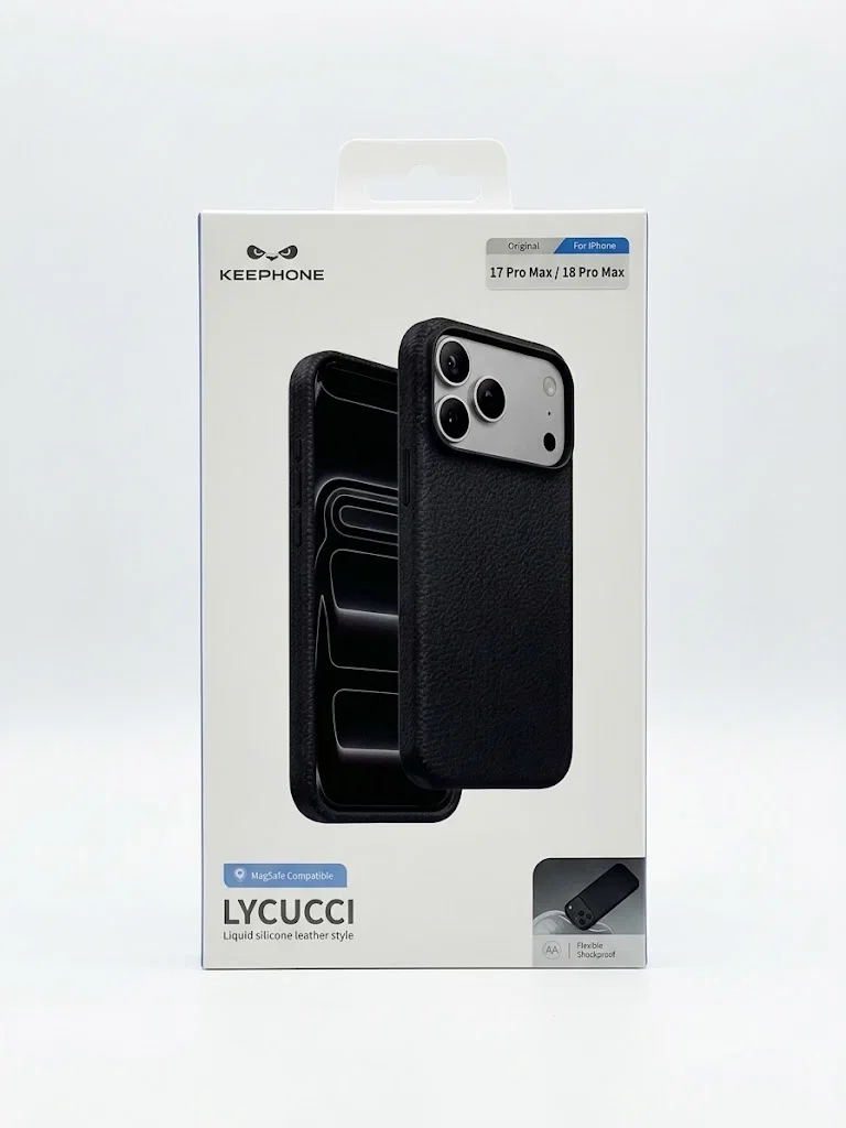 Защитный чехол Keephone Lycucci с Magsafe для 17 Pro Max / 18 Pro Max (Черный)