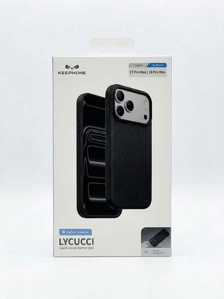 Защитный чехол Keephone Lycucci с Magsafe для 17 Pro Max / 18 Pro Max (Черный)
