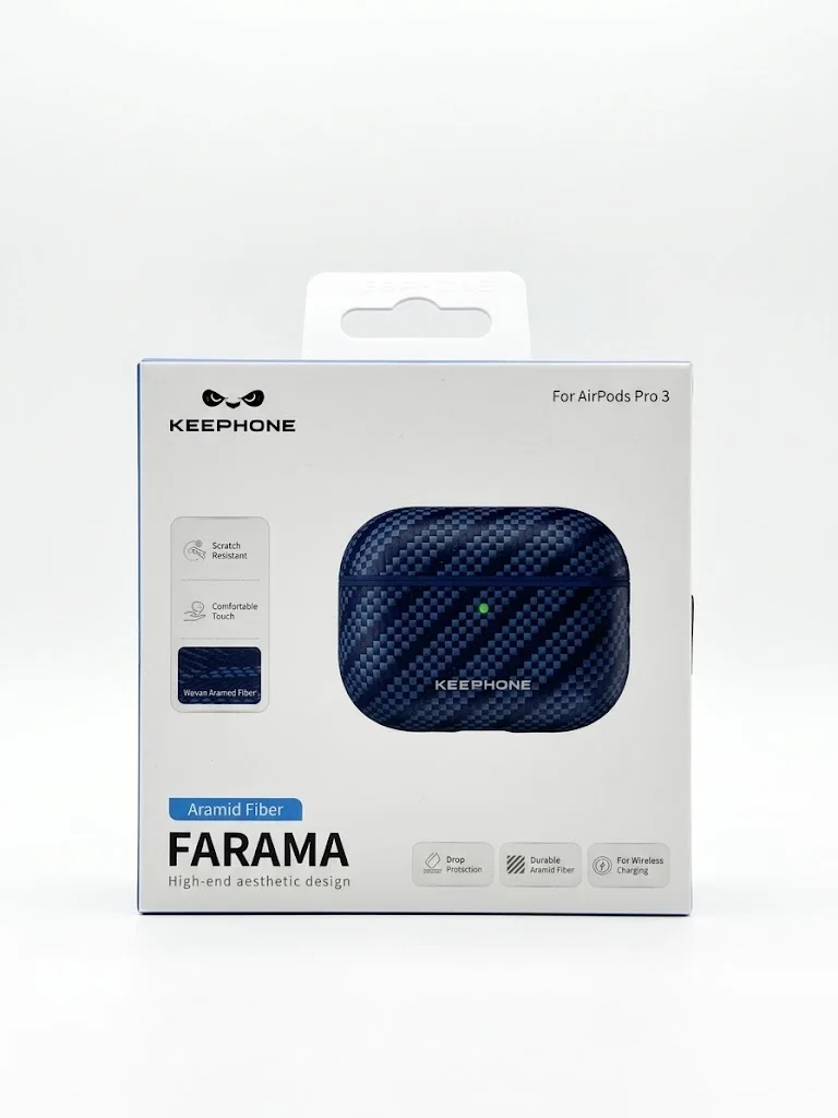 Чехол для AirPods Pro 3 Keephone Farama Kevilar Case (Robin Blue)