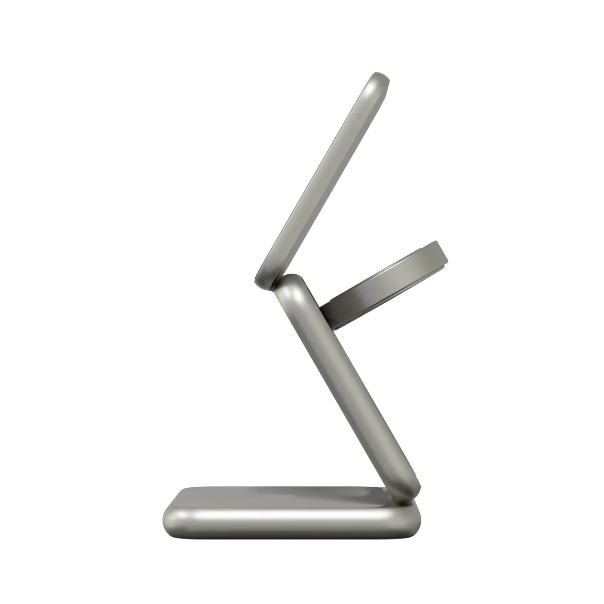 Беспроводная зарядная станция Magssory Fold Pro 3 в 1 MagSafe 15W (Titanium)
