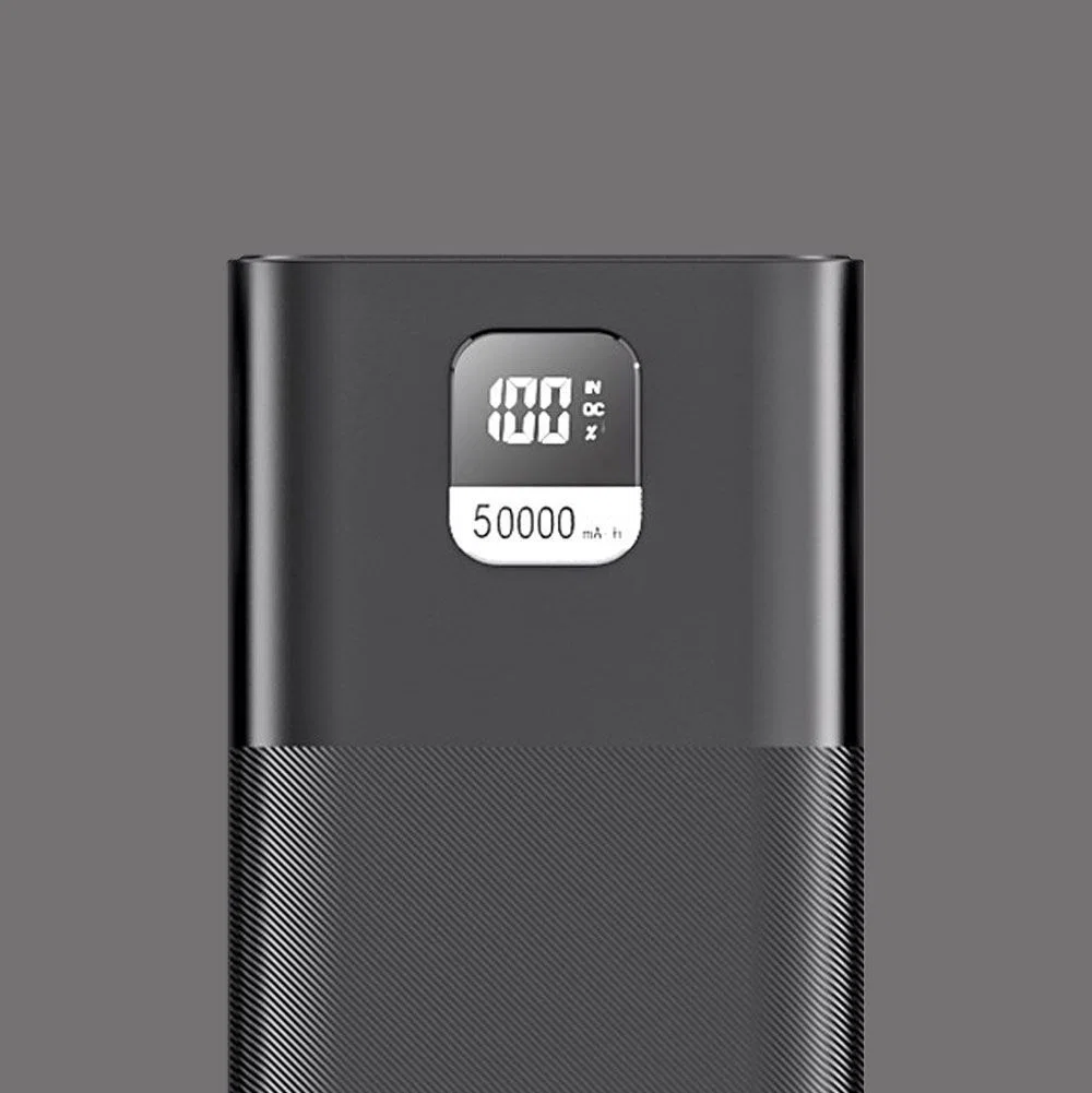 Внешний АКБ NRG Turbo V4 50000 мА-ч,  дисплей, черный, Deppa