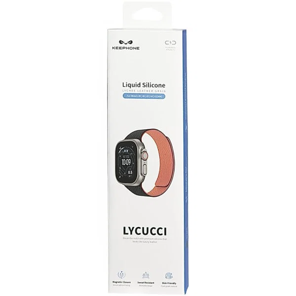 Ремешок силиконовый для AW Keephone Dual Color Lycucci 42/49 Black / Orange