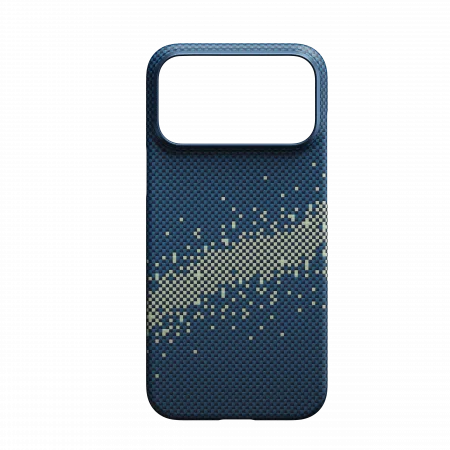 Чехол Kwi-Ni с MagSafe для iPhone 17 Pro Max под карбон Milky way galaxy