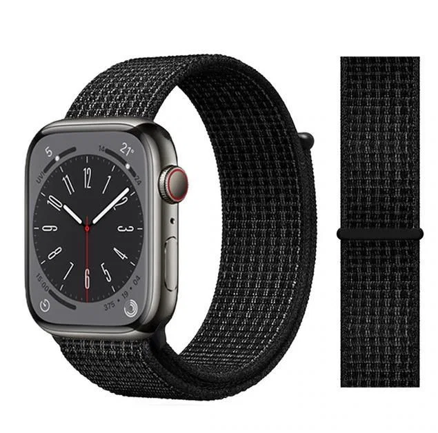 Ремешок тканевый для Apple Watch 42/44/45/49 серый