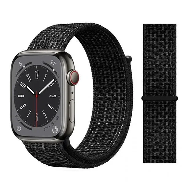 Ремешок тканевый для Apple Watch 42/44/45/49 серый