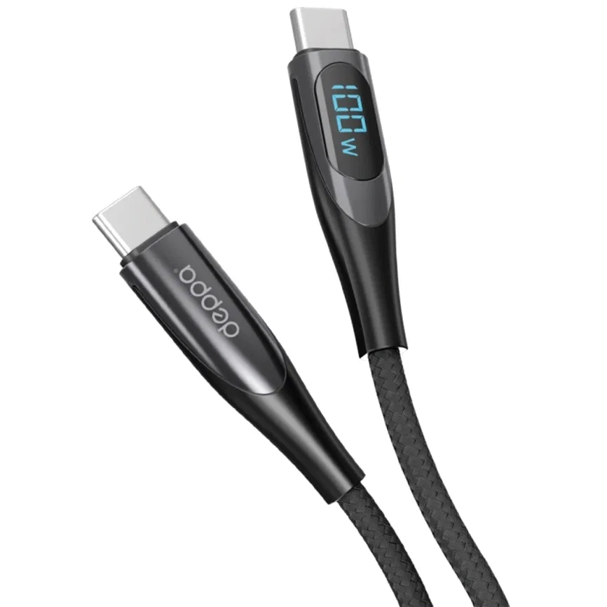 Кабель Deppa USB-C - USB-C 100W (1.5m)