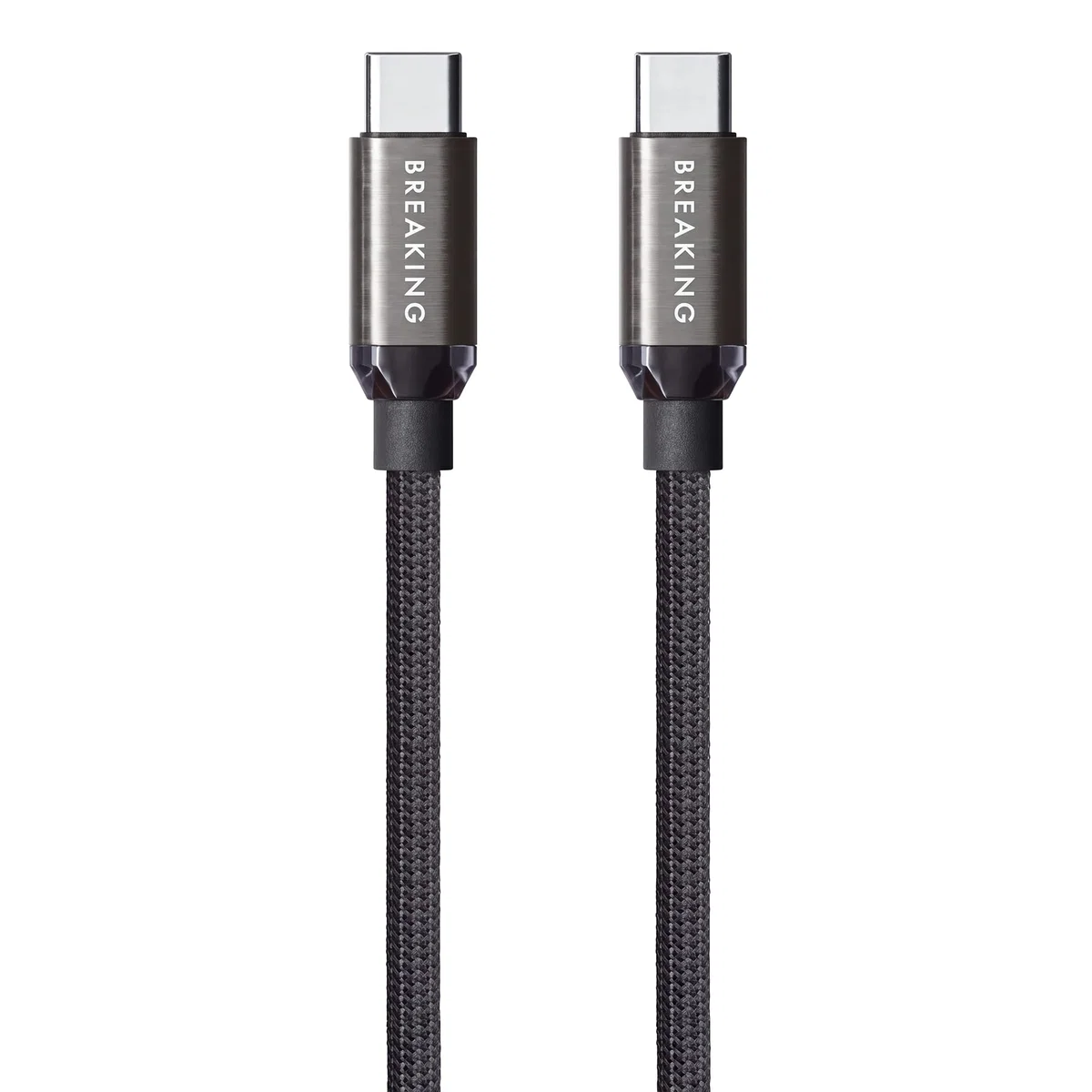 Кабель Breaking Graphite K40 USB-C - UCB-C 60W, 1m, черный