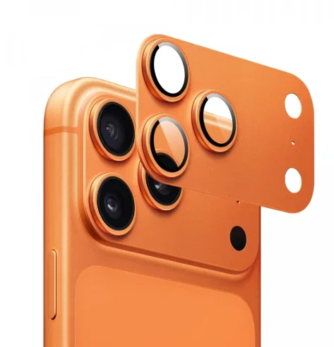 Защитное стекло для камеры Gerlax GG-204 с сеткой для iPhone 17 Pro Max Orange