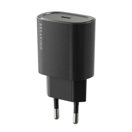 Адаптер Breaking P-07 USB-C 25W с кабелем Lightning 1m (Black)