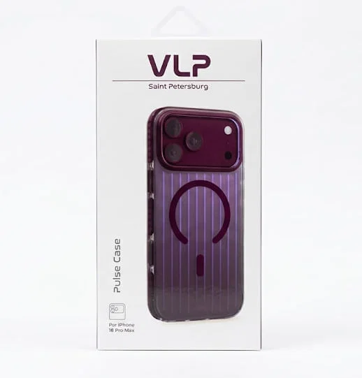 Чехол VLP Pulse Case с MagSafe для iPhone 17 Pro Max / 18 Pro Max (Темно - вишневый)