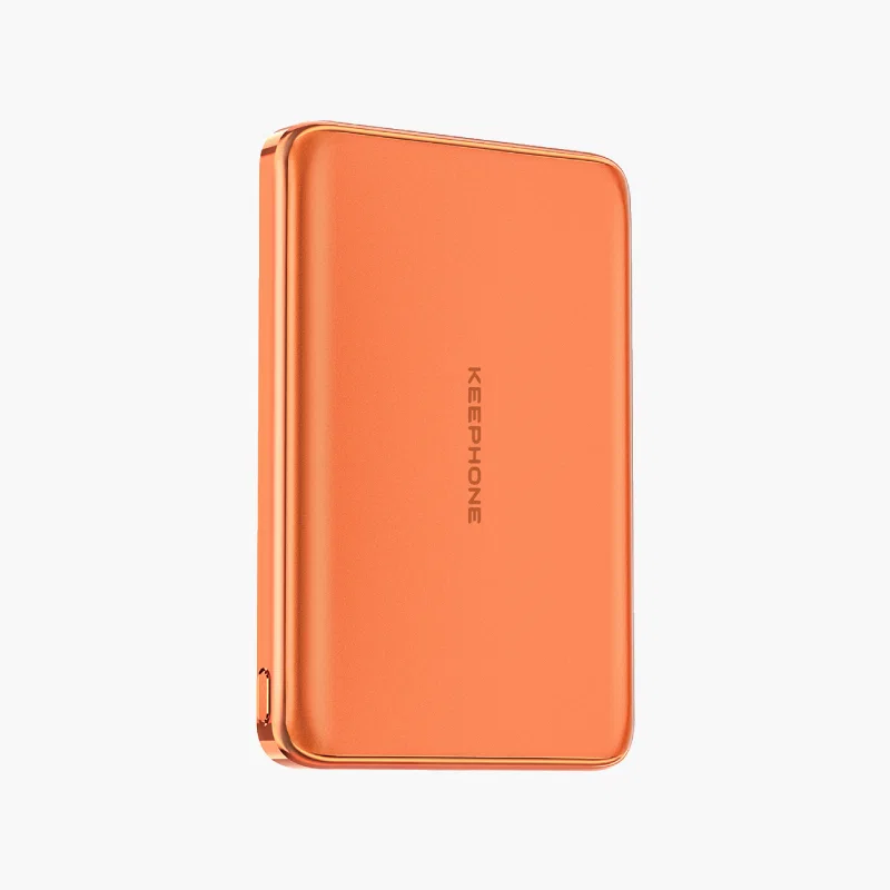 Внешний аккумулятор Keephone Ultra Slim Shanks MagSafe Qi2 5000mAh 25W (Cosmic Orange)