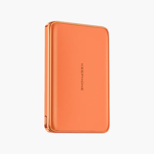 Внешний аккумулятор Keephone Ultra Slim Shanks MagSafe Qi2 5000mAh 25W (Cosmic Orange)