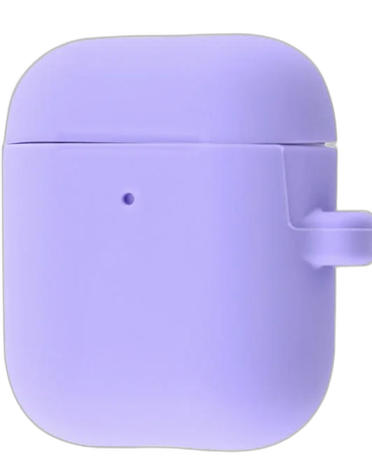Пластиковый чехол для AirPods 2 лавандовый