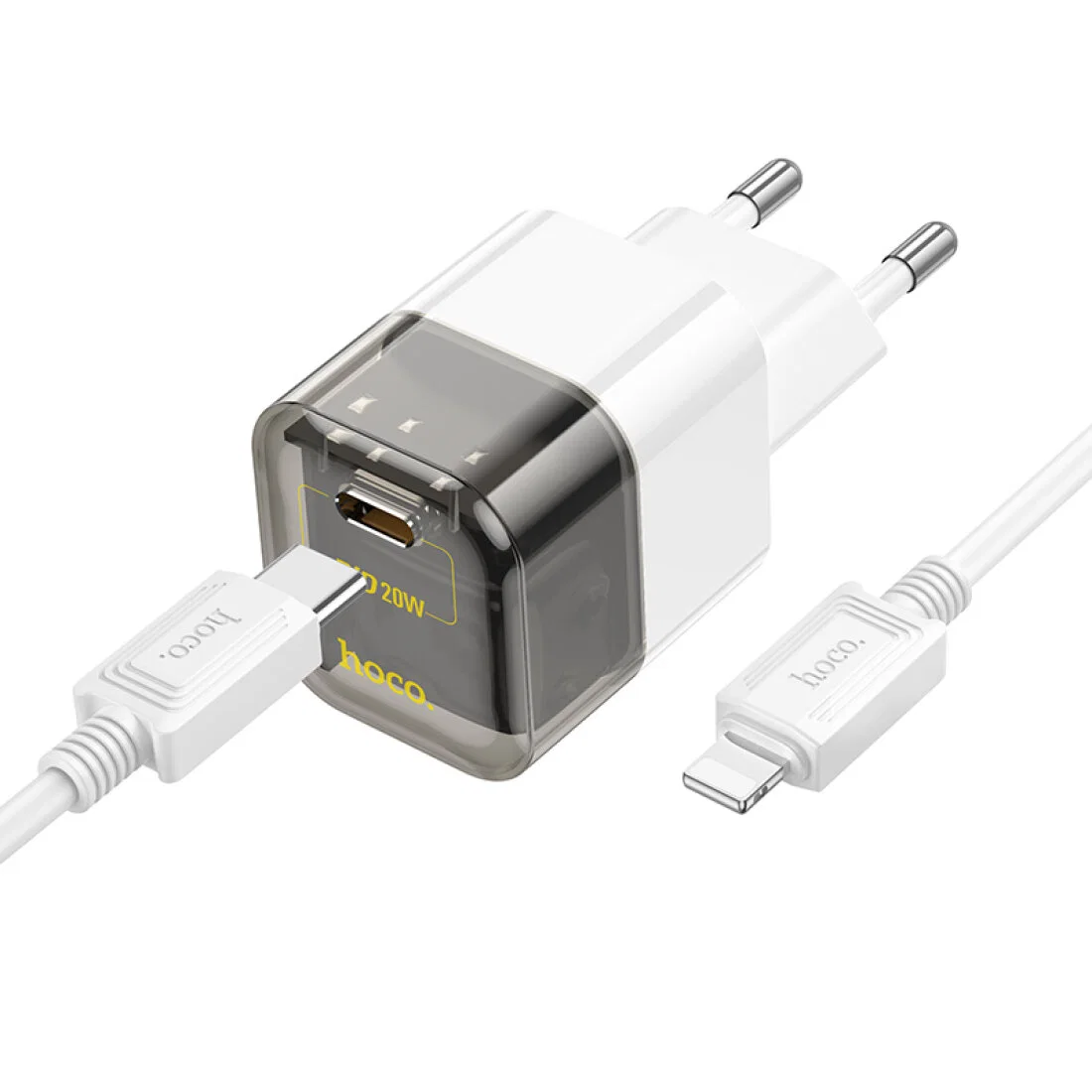 Адаптер Hoco C125A USB-C 20W (White)