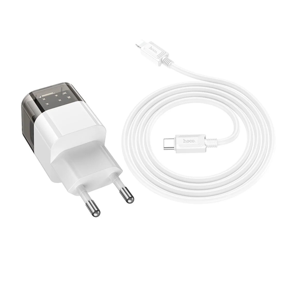 Адаптер Hoco C125A USB-C 20W (White)
