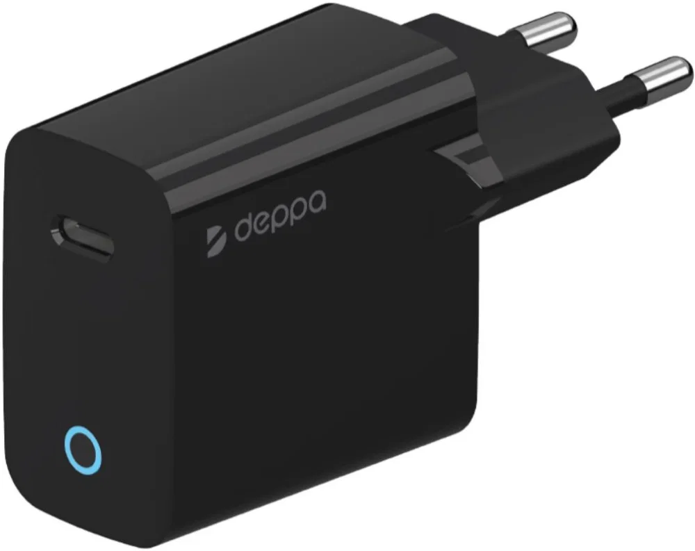 Адаптер Deppa Original S GaN USB-C 25W (Black)