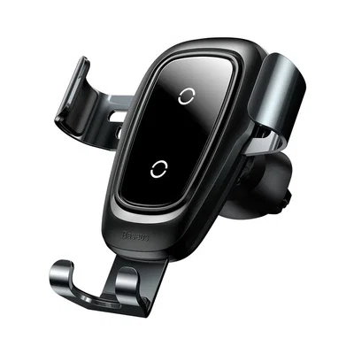 Автомобильный держатель Baseus Metal Gravity с беспроводной зарядкой (Black)