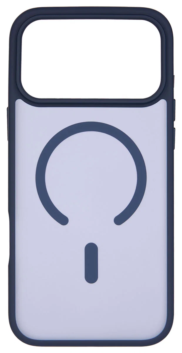 Чехол iP 17 Pro Max ERU Dark Magsafe (Blue)