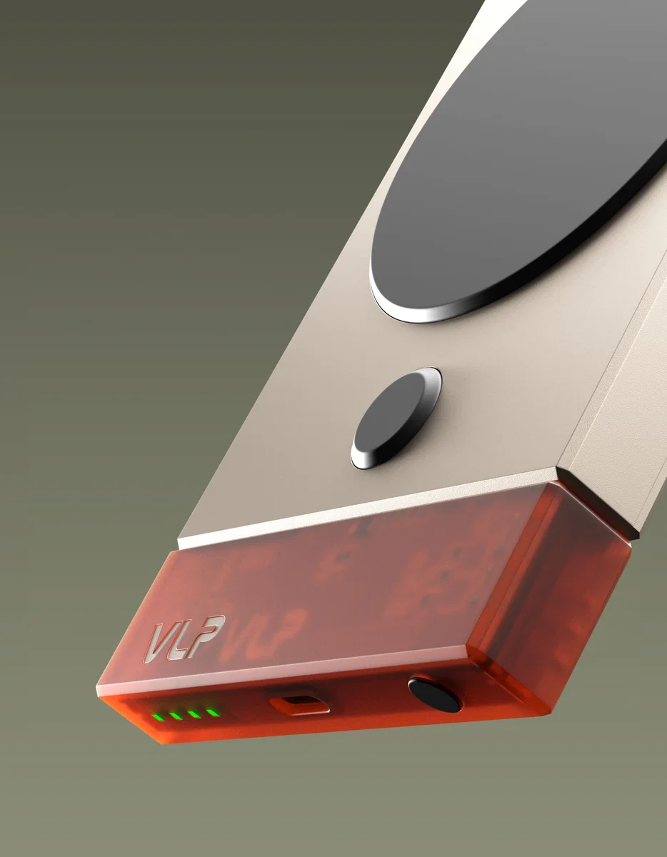 Аккумулятор внешний VLP NEO MagSafe, Qi2, 5000 mAh, 3A, USB-C, amber gray