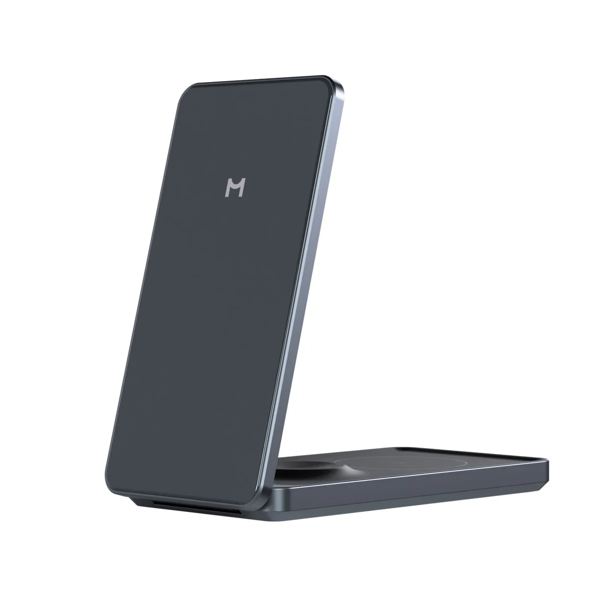 Беспроводная зарядная станция Magssory Flip 3 в 1 MagSafe 15W (Black)