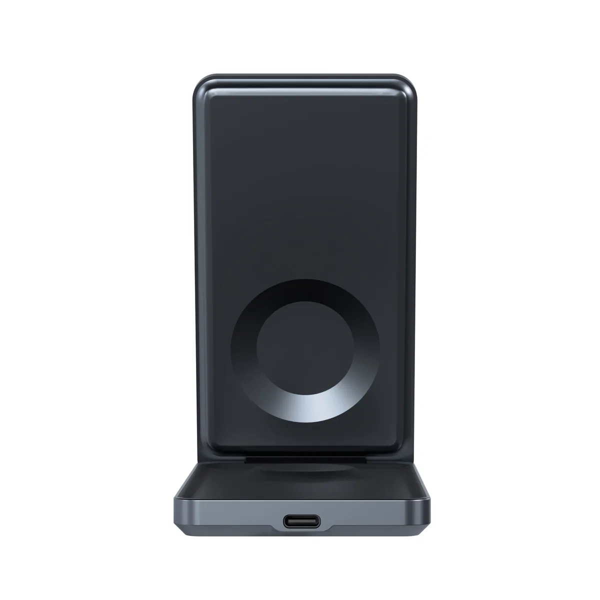 Беспроводная зарядная станция Magssory Flip 3 в 1 MagSafe 15W (Black)
