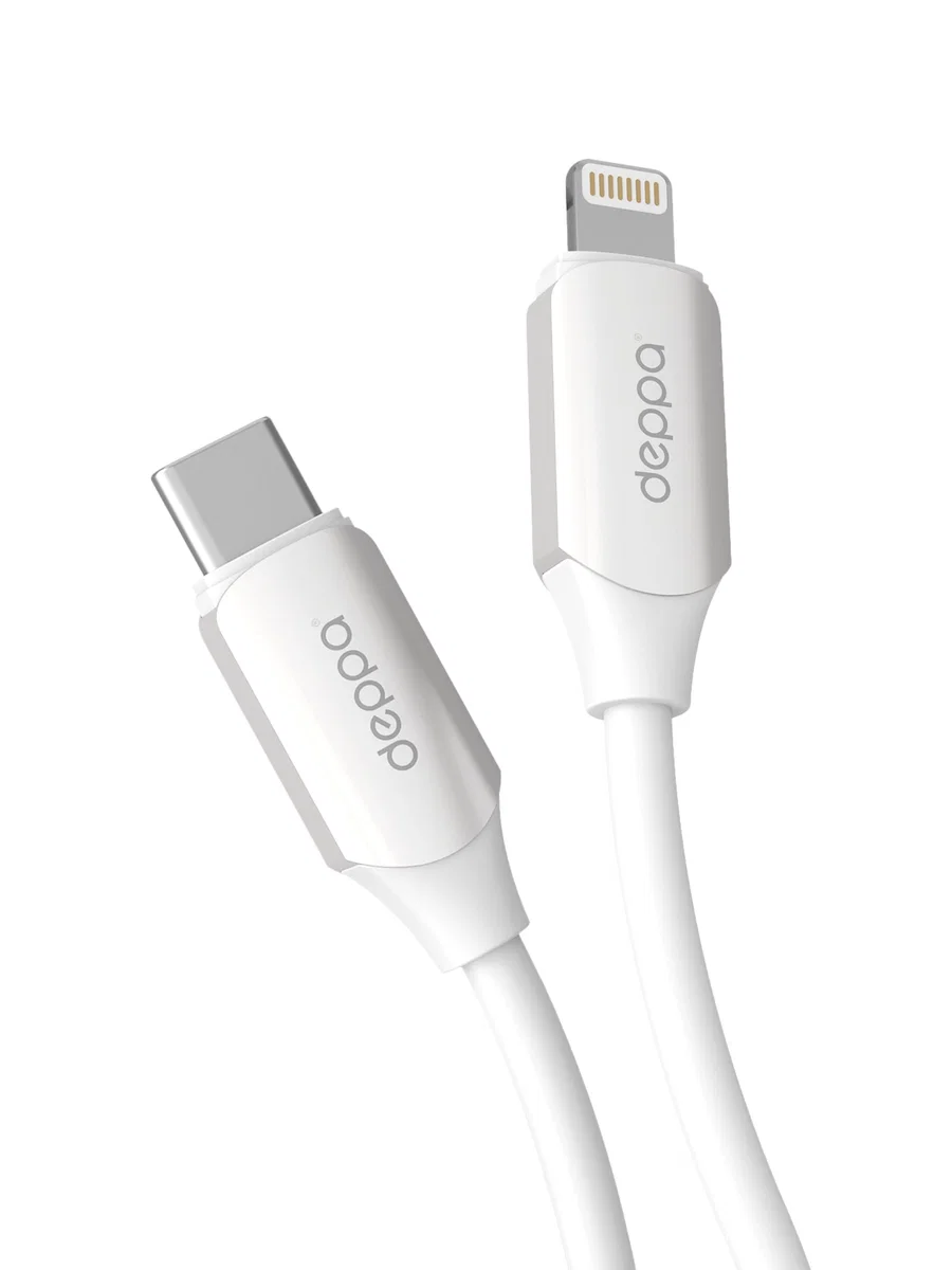 Кабель Deppa Silicone USB-C - Lightning, 1.2m