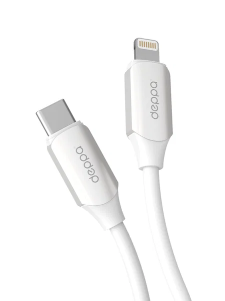 Кабель Deppa Silicone USB-C - Lightning, 1.2m