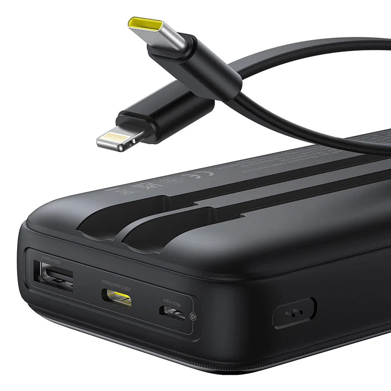 Внешний аккумулятор Baseus Lipow  Dual Cable 22.5w 20.0000 mAh