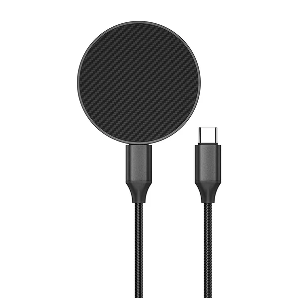 Беспроводное зарядное устройство Wiwu Kevlar MagSafe 15W (Black)
