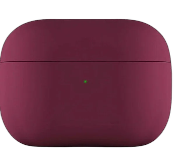 Пластиковый чехол для AirPods Pro 2 гранатовый