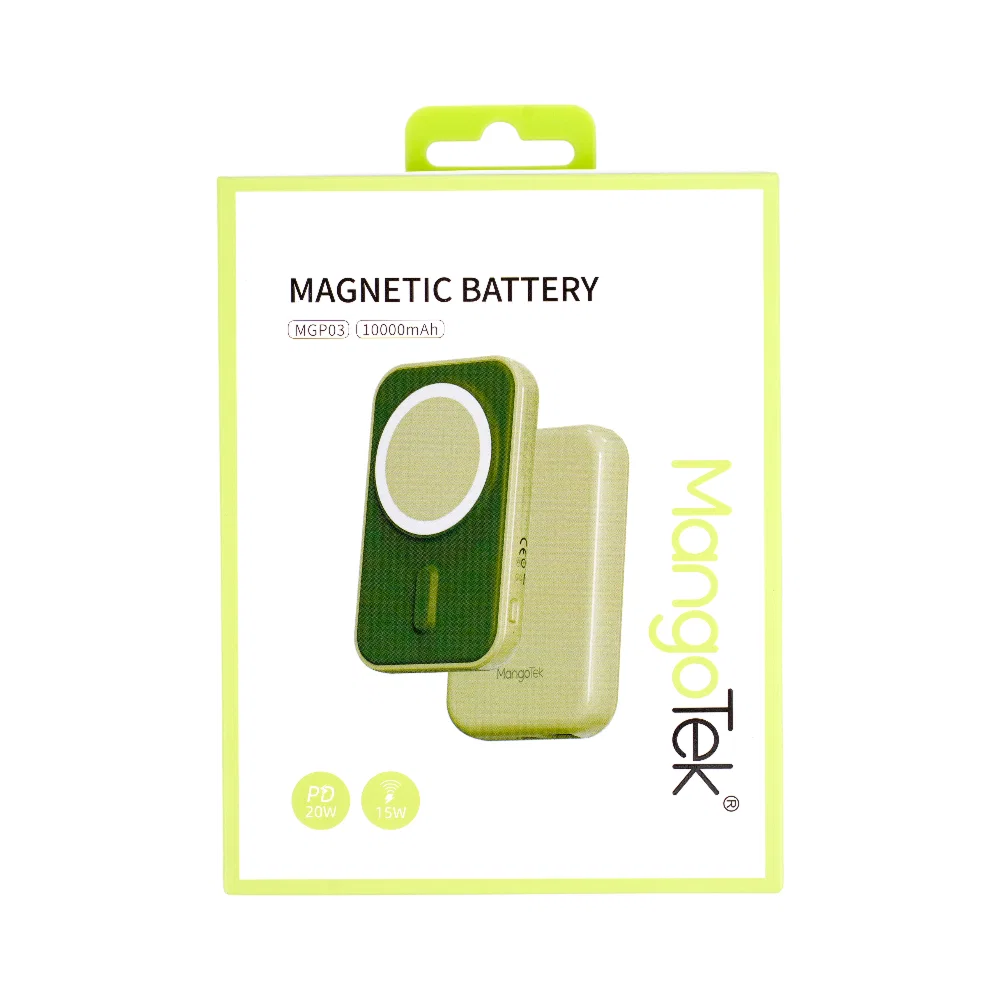 Внешний аккумулятор MangoTek MagSafe MGP03 10000mAh (Green)