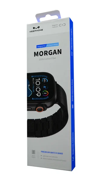 Ремешок из карбона для AW Keephone Morgan 42/49mm , черный