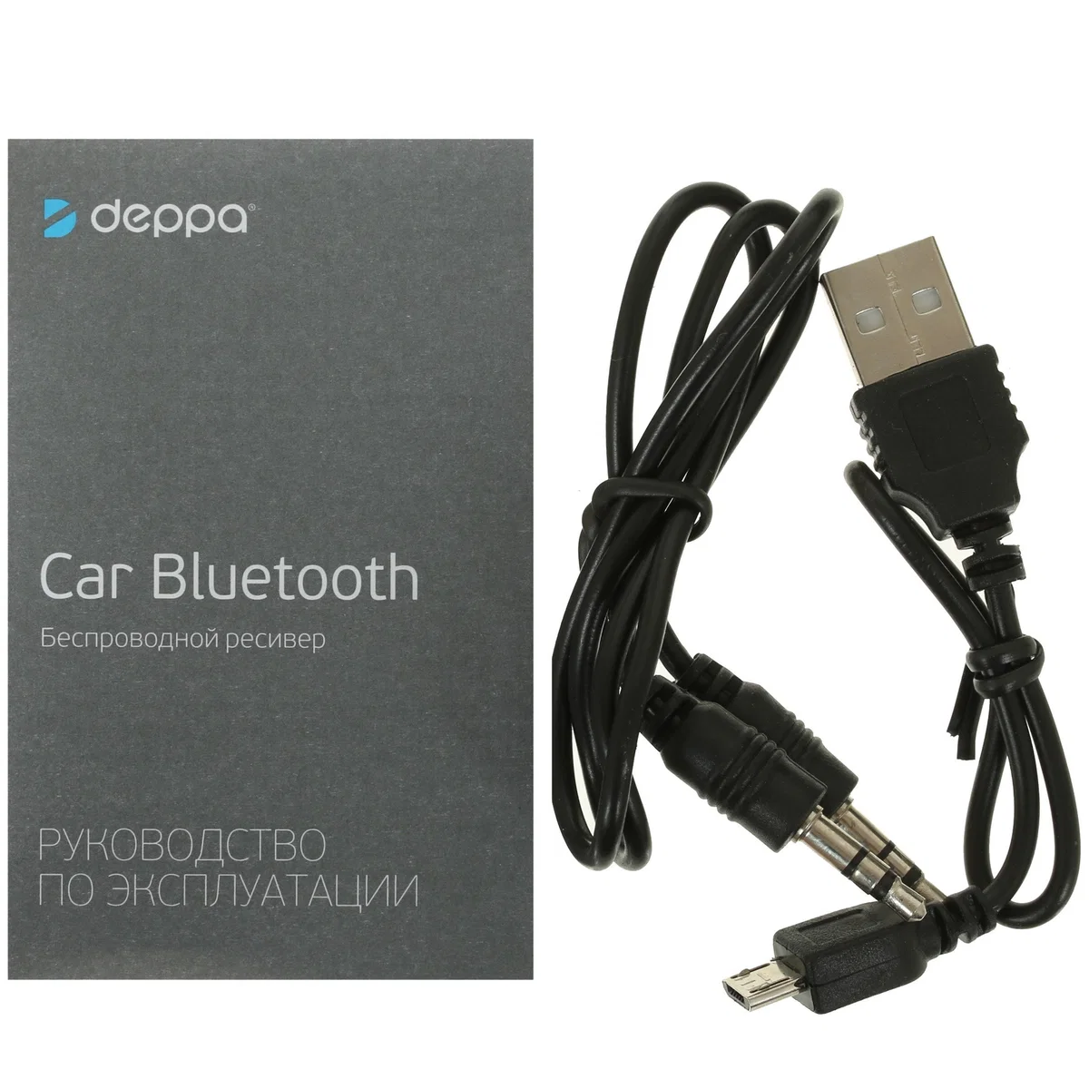 Bluetooth-ресивер AUX Deppa (Black)