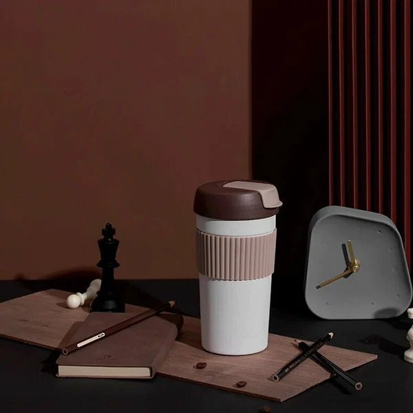 Термокружка Xiaomi Kiss Kiss Fish Rainbow 490ml (S-U45C) оранжевая