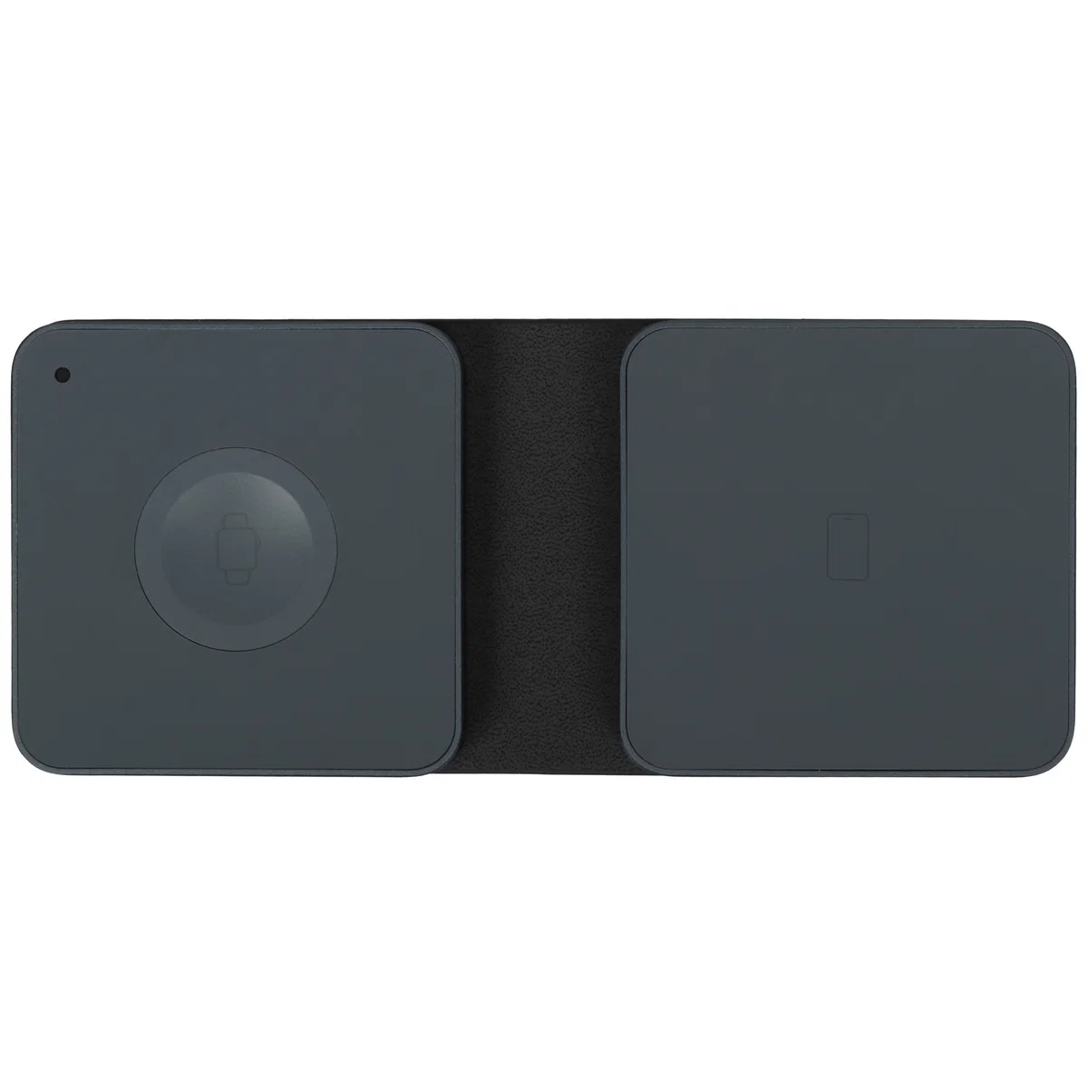 Беспроводная зарядная станция Deppa Mini Fold 2 в 1 MagSafe 17.5W (Black)