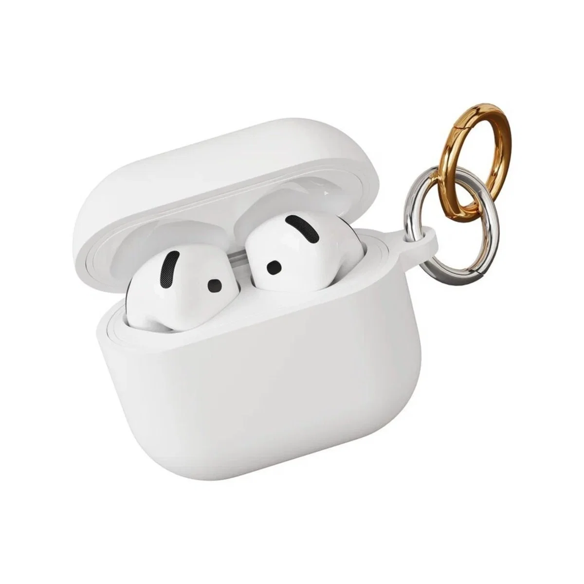 Чехол защитный VLP Charm Case для AirPods 4, белый