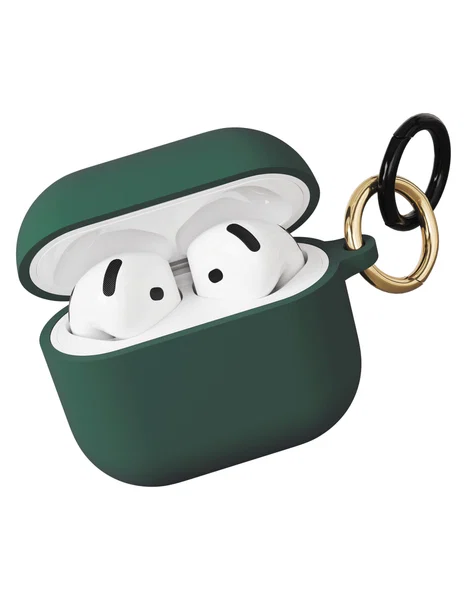 Чехол защитный VLP Charm Case для AirPods 4, темно-зеленый