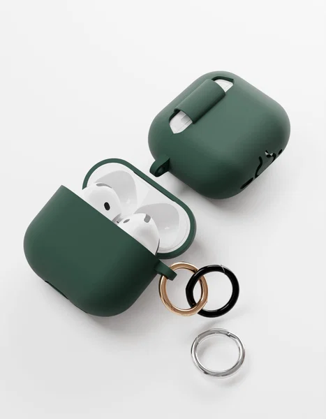 Чехол защитный VLP Charm Case для AirPods 4, темно-зеленый