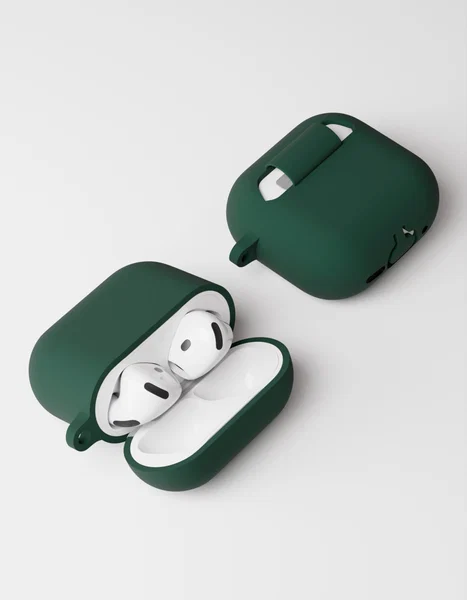 Чехол защитный VLP Charm Case для AirPods 4, темно-зеленый