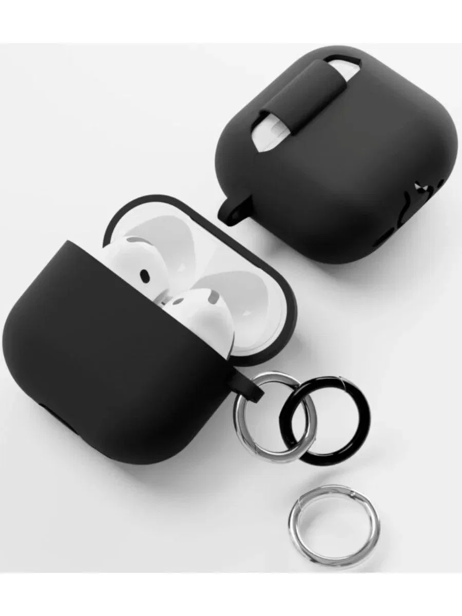 Чехол защитный VLP Charm Case для AirPods 4, черный
