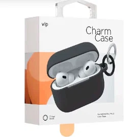 Чехол защитный VLP Soft Touch, с кольцом, для AirPods Pro 2 (2022), черный