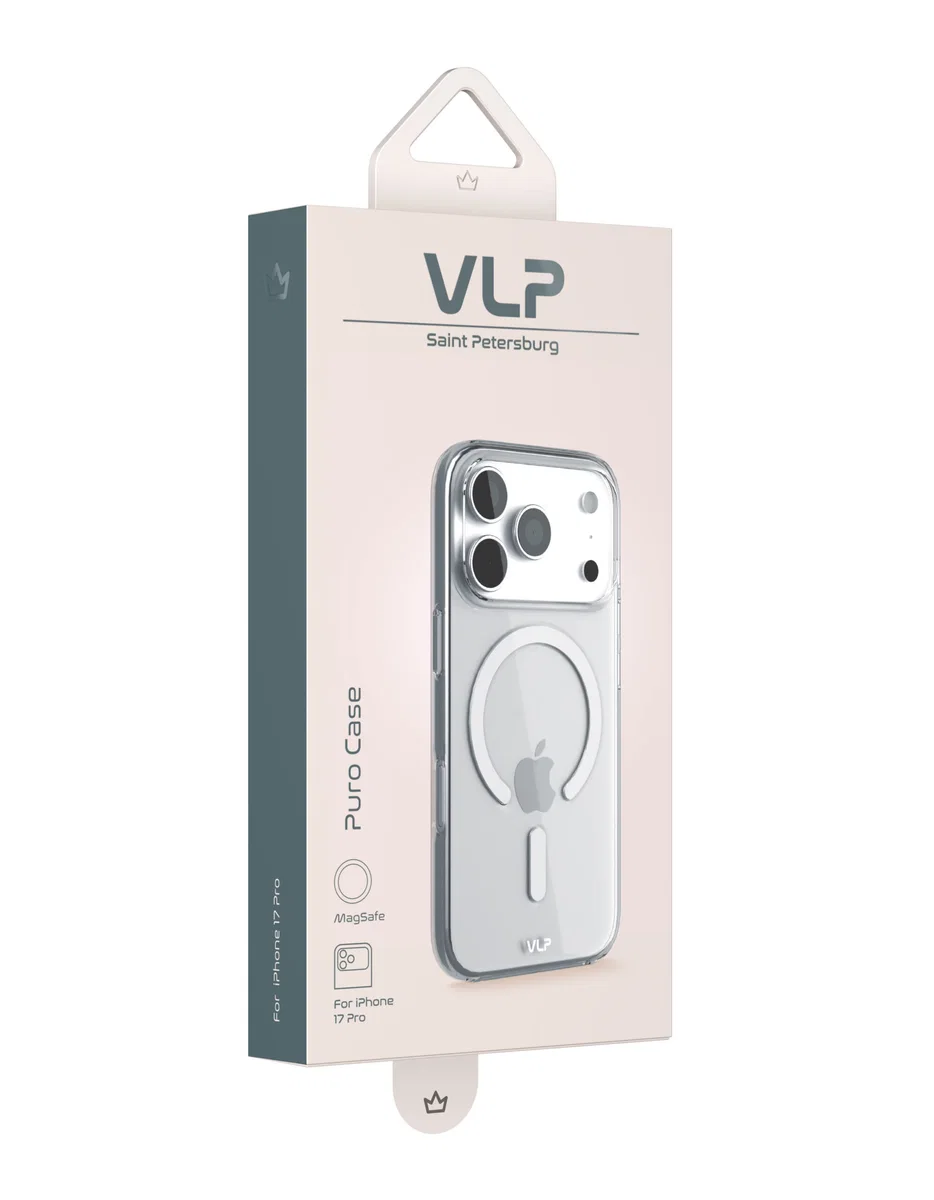 Чехол VLP Puro Case с MagSafe для iPhone 17 Pro /18 Pro (Прозрачный)