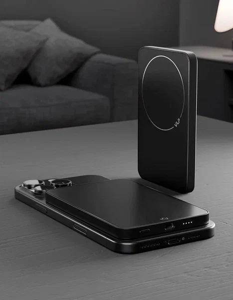 Внешний аккумулятор VLP Diamond Energy MagSafe, Qi2, 5000 mAh, USB-C, (Black Titan)