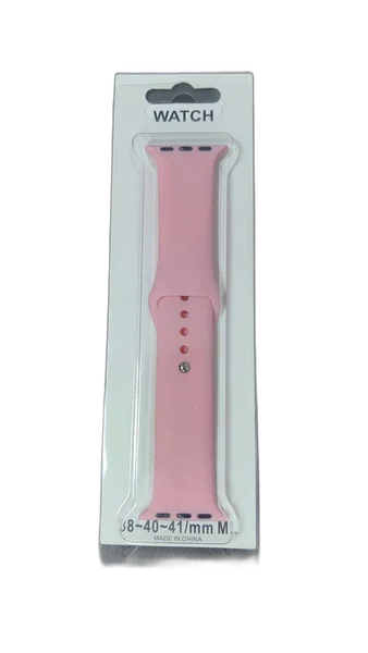 Ремешок силиконовый для Apple Watch 38/40/41, розовый