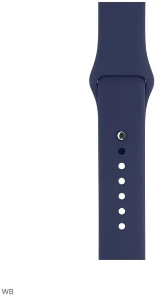 Ремешок силиконовый для Apple Watch 38/40/41, темно-синий