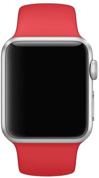 Ремешок силиконовый для Apple Watch 38/40/41, красный