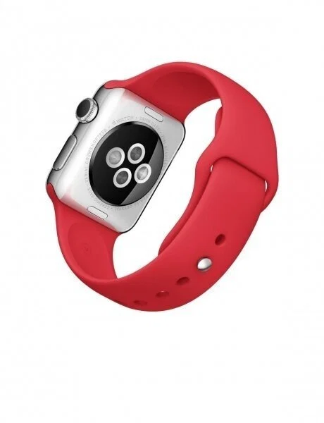 Ремешок силиконовый для Apple Watch 38/40/41, красный