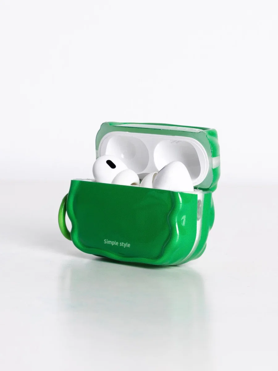 Пластиковый чехол для AirPods 3 зеленый