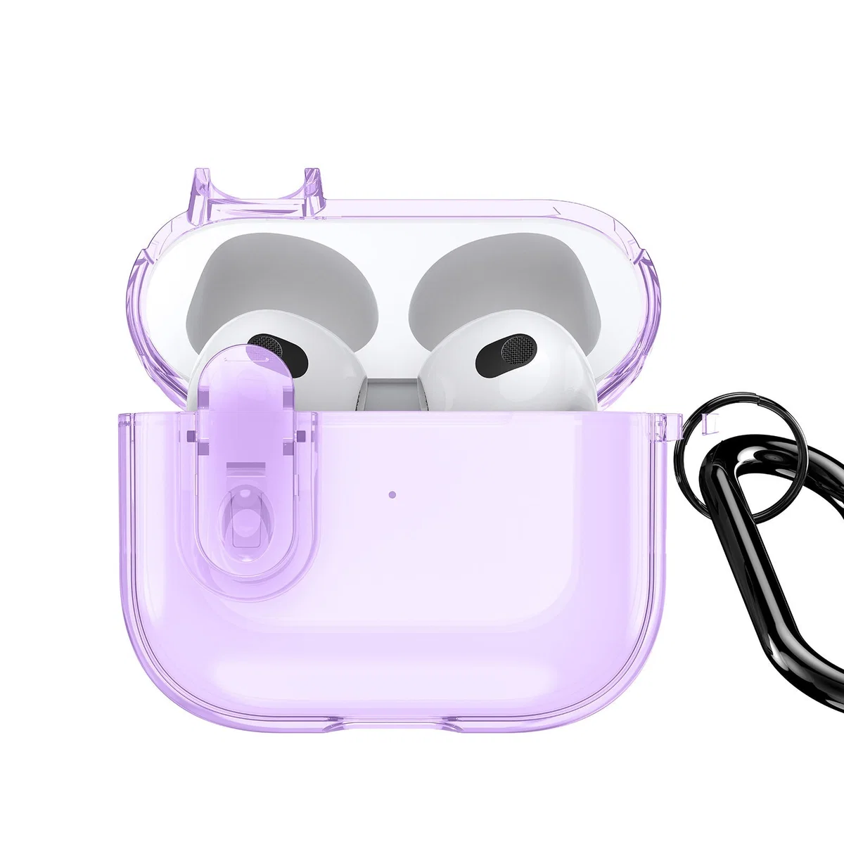 Пластиковый чехол для AirPods 3 фиолетовый
